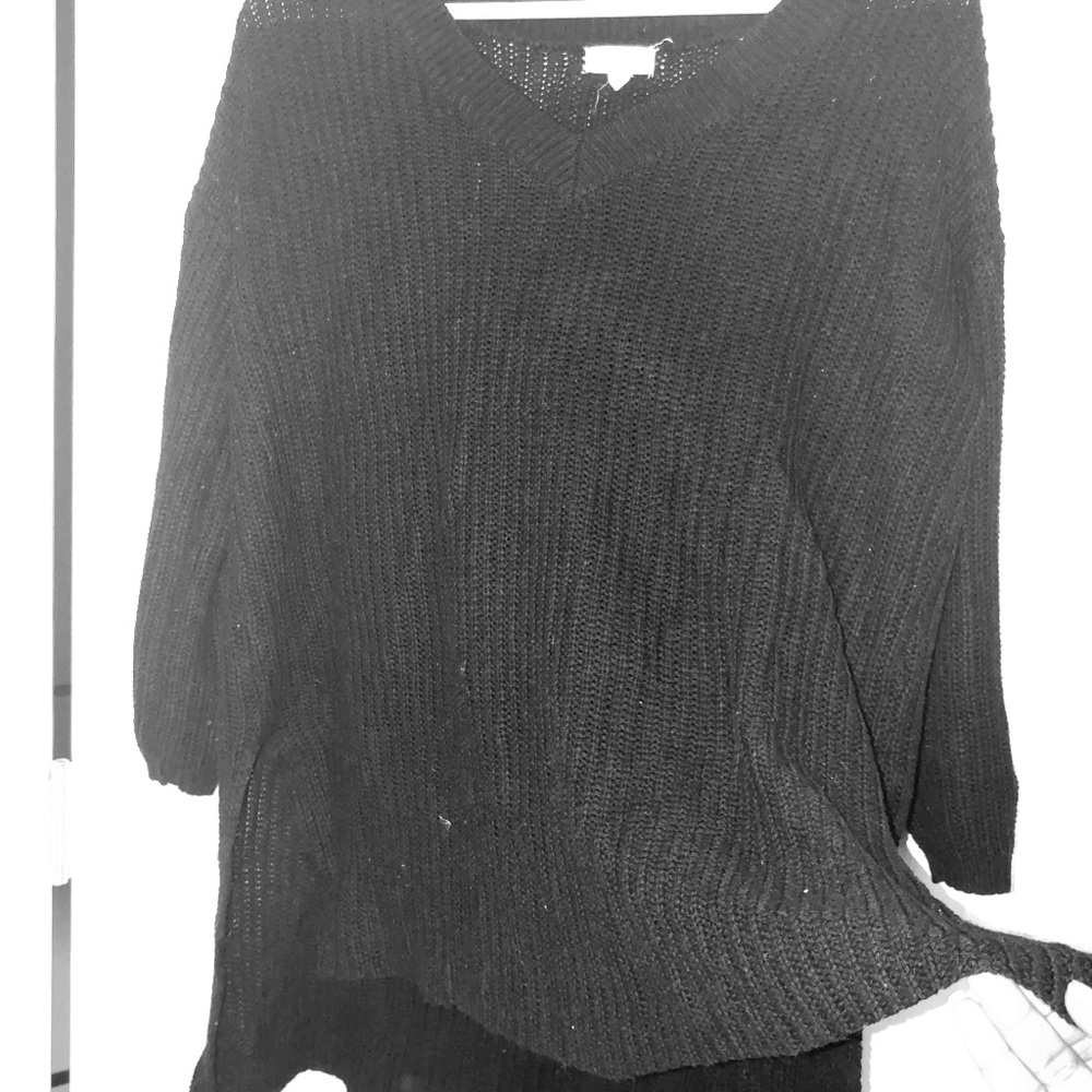 Black sweater.